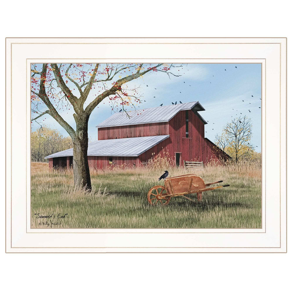 Summers End 1 White Framed Print Wall Art - Homeroots - Flyclothing LLC