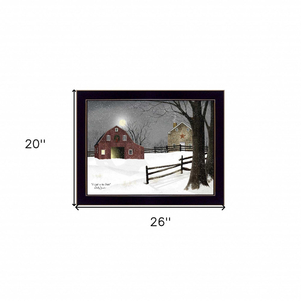 Light in the Stable 2 Black Framed Print Wall Art - Homeroots - Flyclothing LLC