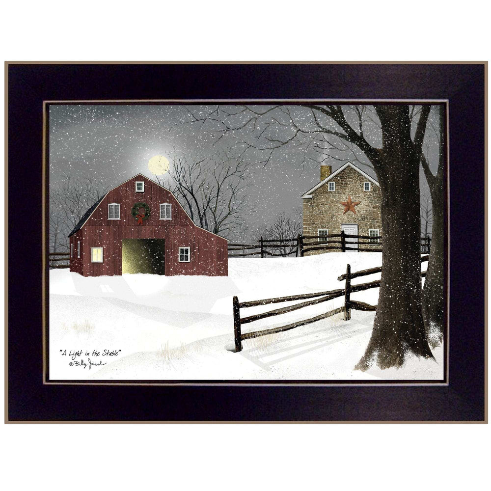 Light in the Stable 4 Black Framed Print Wall Art - Homeroots - Flyclothing LLC