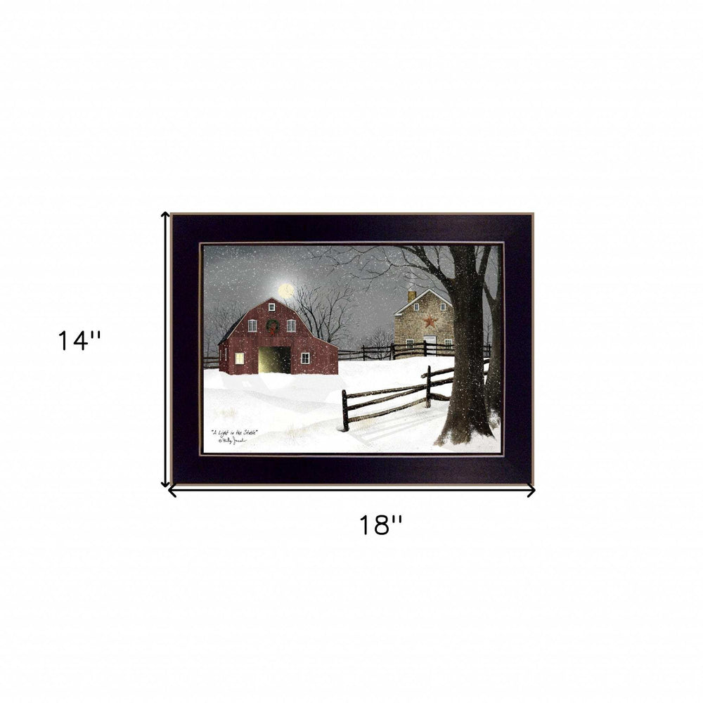 Light in the Stable 4 Black Framed Print Wall Art - Homeroots - Flyclothing LLC
