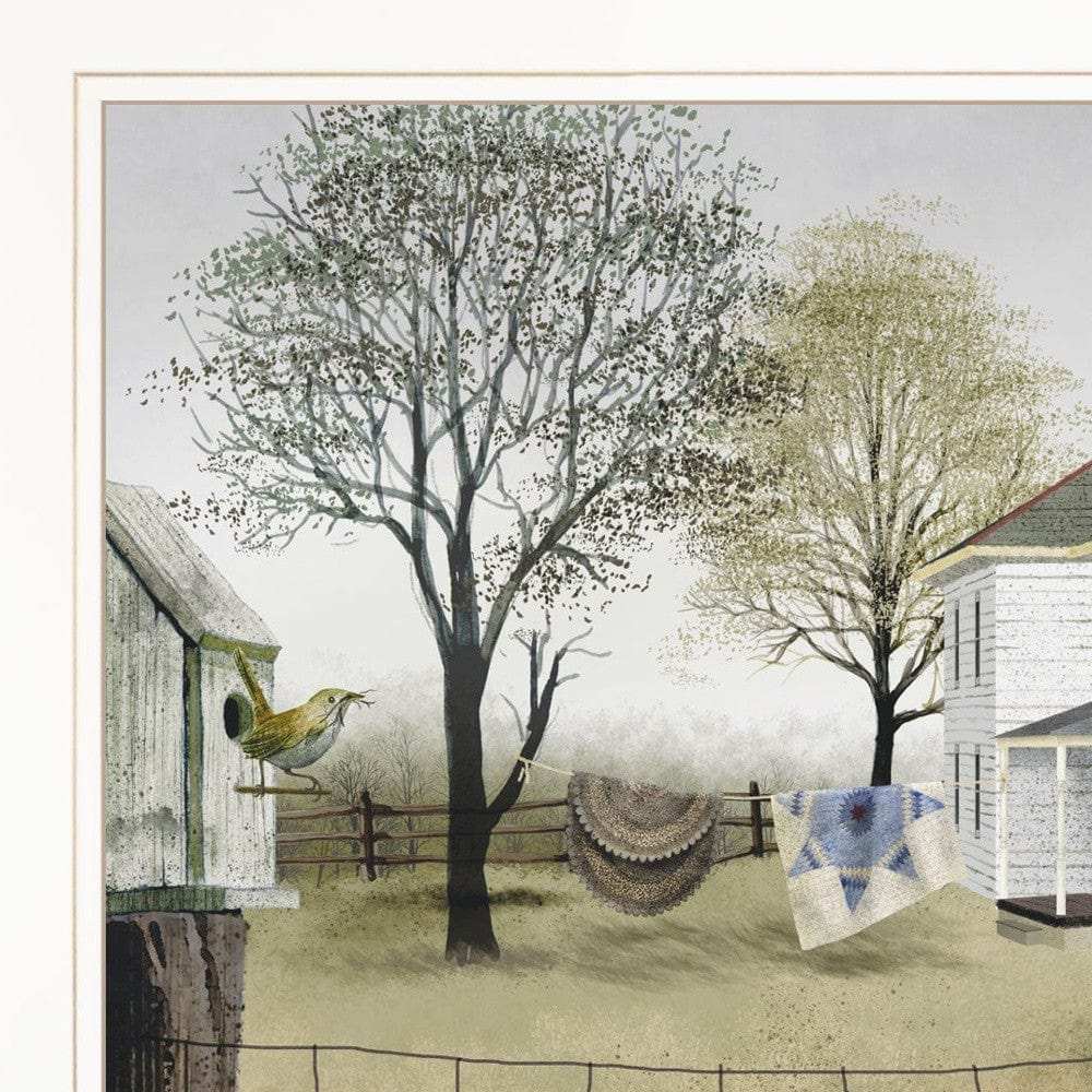 Spring Cleaning 1 White Framed Print Wall Art - Homeroots - Flyclothing LLC