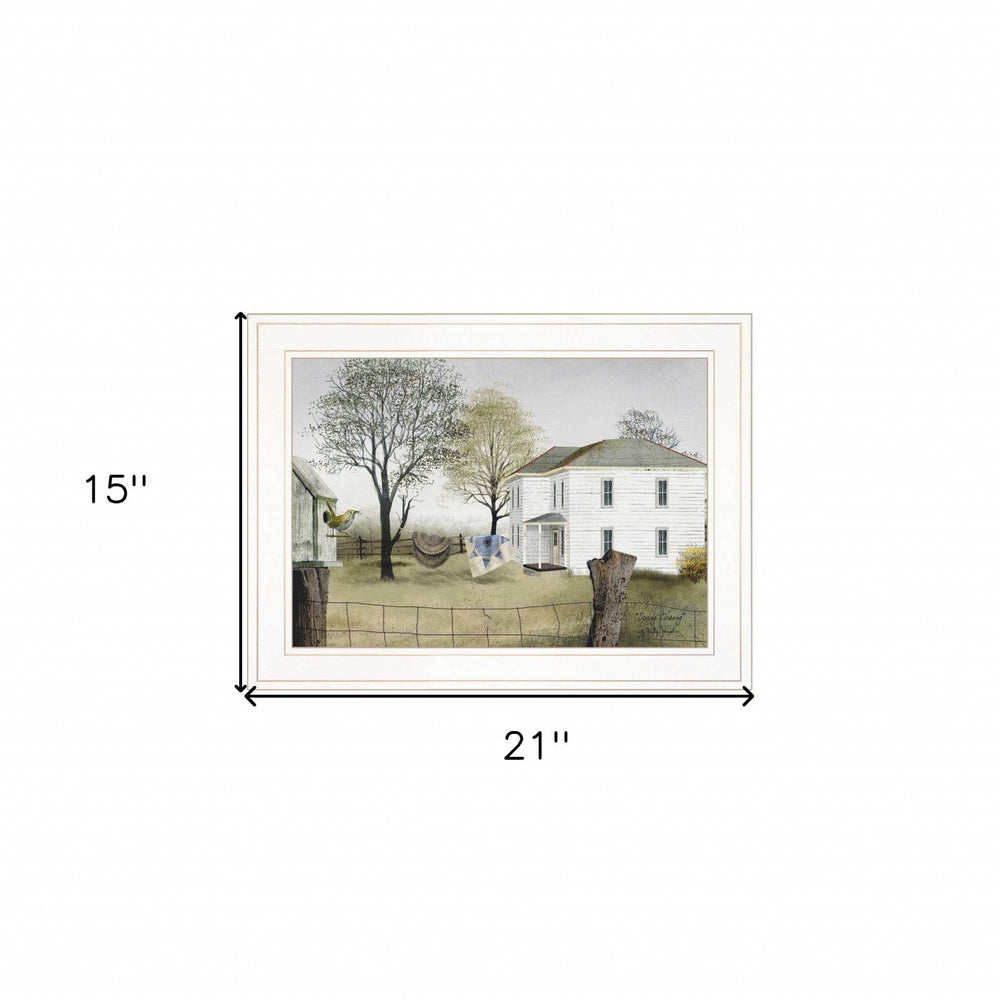 Spring Cleaning 1 White Framed Print Wall Art - Homeroots - Flyclothing LLC