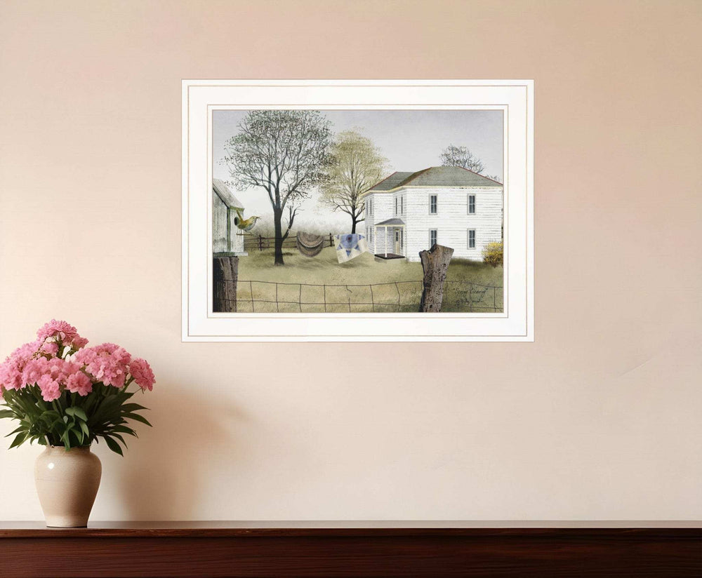 Spring Cleaning 1 White Framed Print Wall Art - Homeroots - Flyclothing LLC