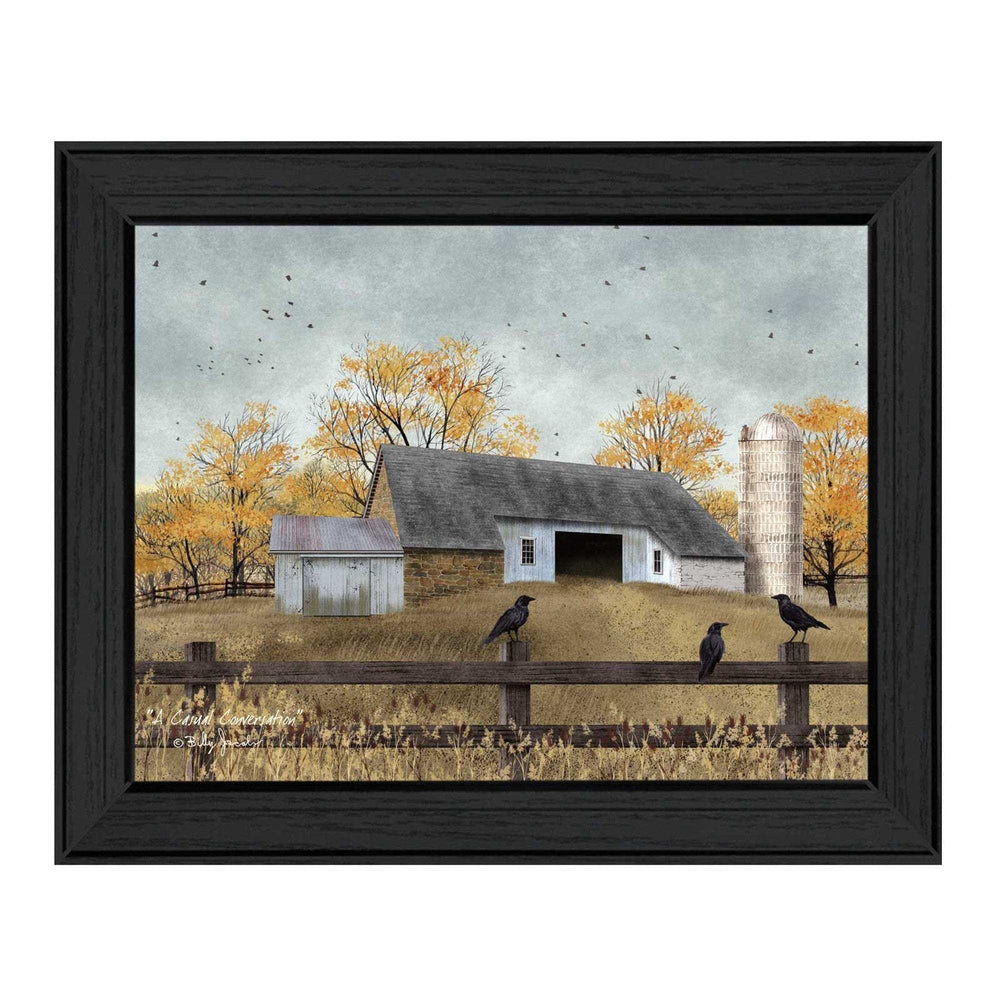 A Casual Conversation 2 Black Framed Print Wall Art - Homeroots - Flyclothing LLC