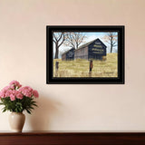 Treat Yourself Mail Pouch Barn 2 Black Framed Print Wall Art - Homeroots - Flyclothing LLC