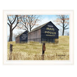Treat Yourself Mail Pouch Barn 3 White Framed Print Wall Art - Homeroots - Flyclothing LLC