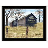 Treat Yourself Mail Pouch Barn 4 Black Framed Print Wall Art - Homeroots - Flyclothing LLC