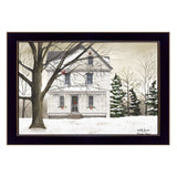 Winter Porch Black Framed Print Wall Art - Homeroots - Flyclothing LLC