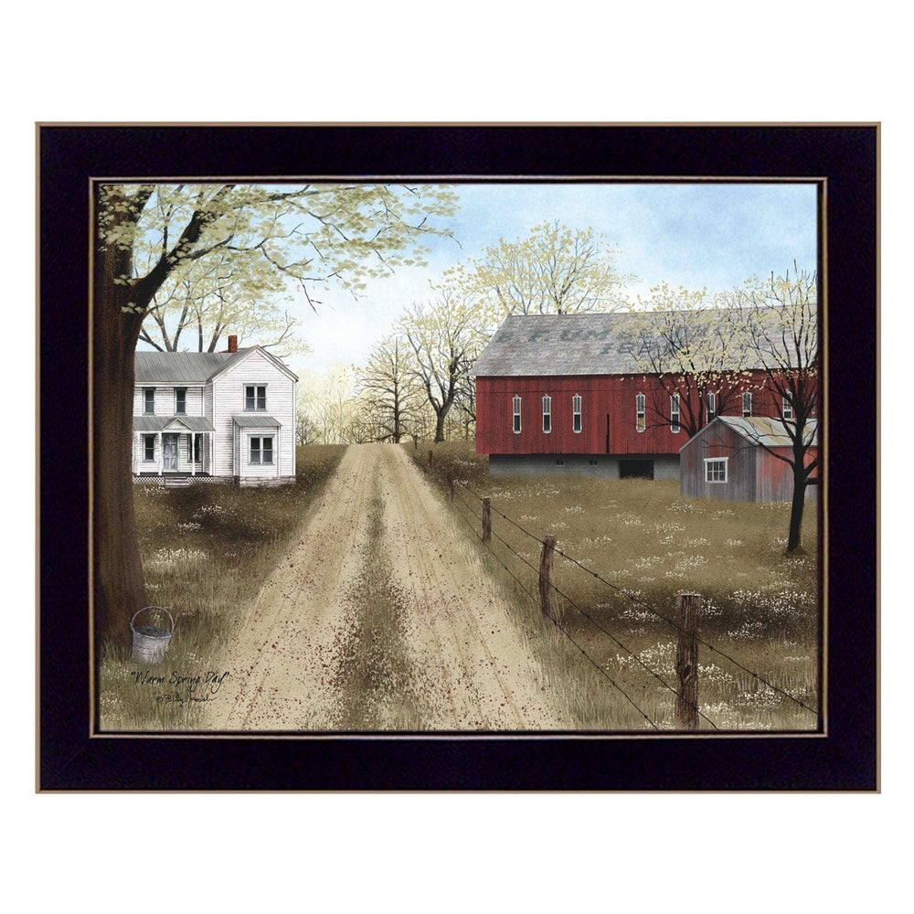 Warm Spring Day Black Framed Print Wall Art - Homeroots - Flyclothing LLC