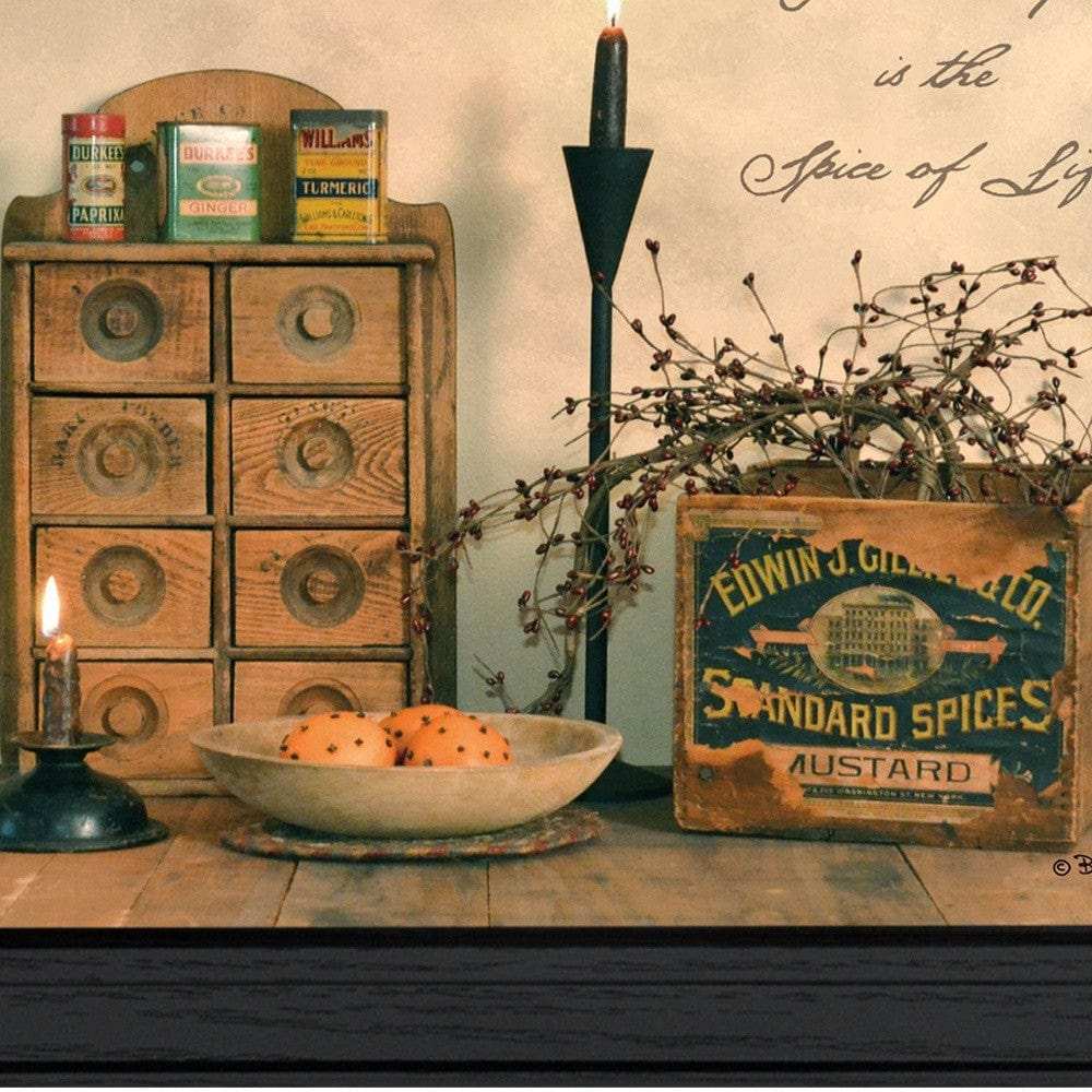 Friendship is the Spice of Life Black Framed Print Wall Art - Homeroots - Flyclothing LLC