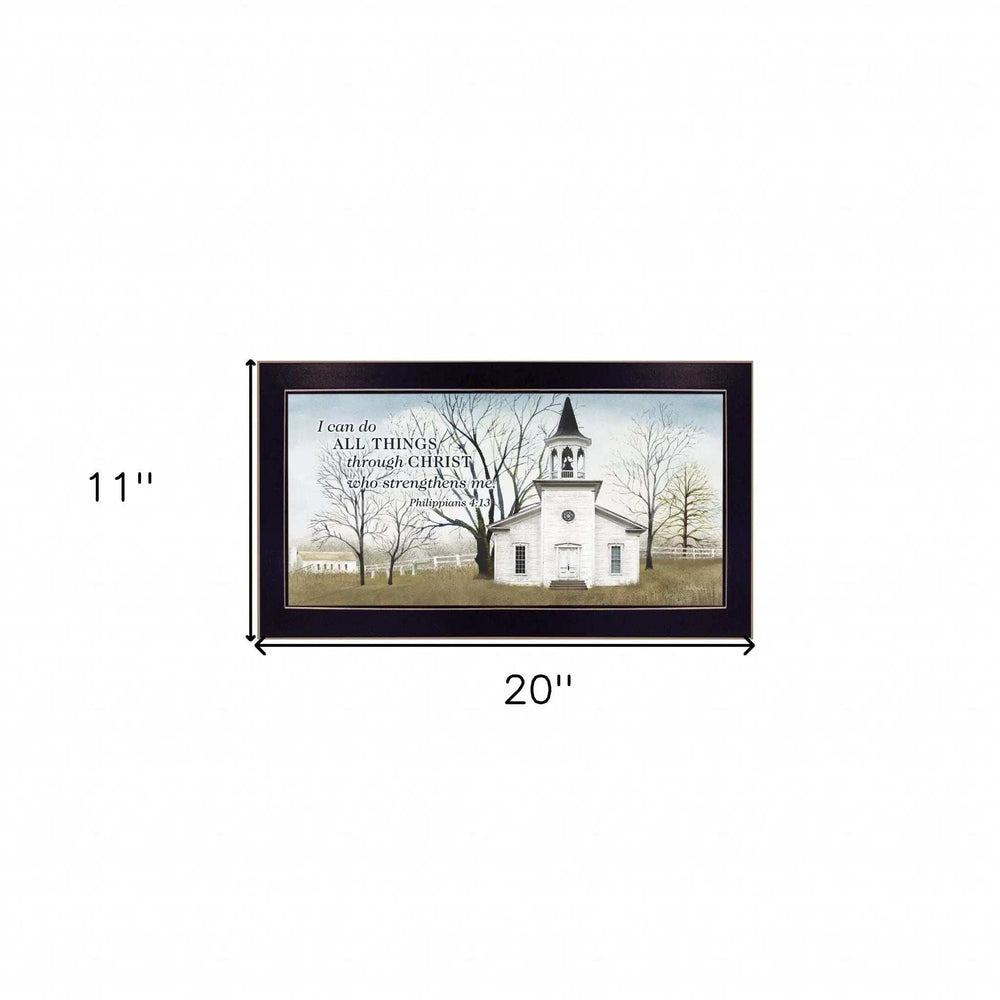 I Can Do All Things 1 Black Framed Print Wall Art - Homeroots - Flyclothing LLC