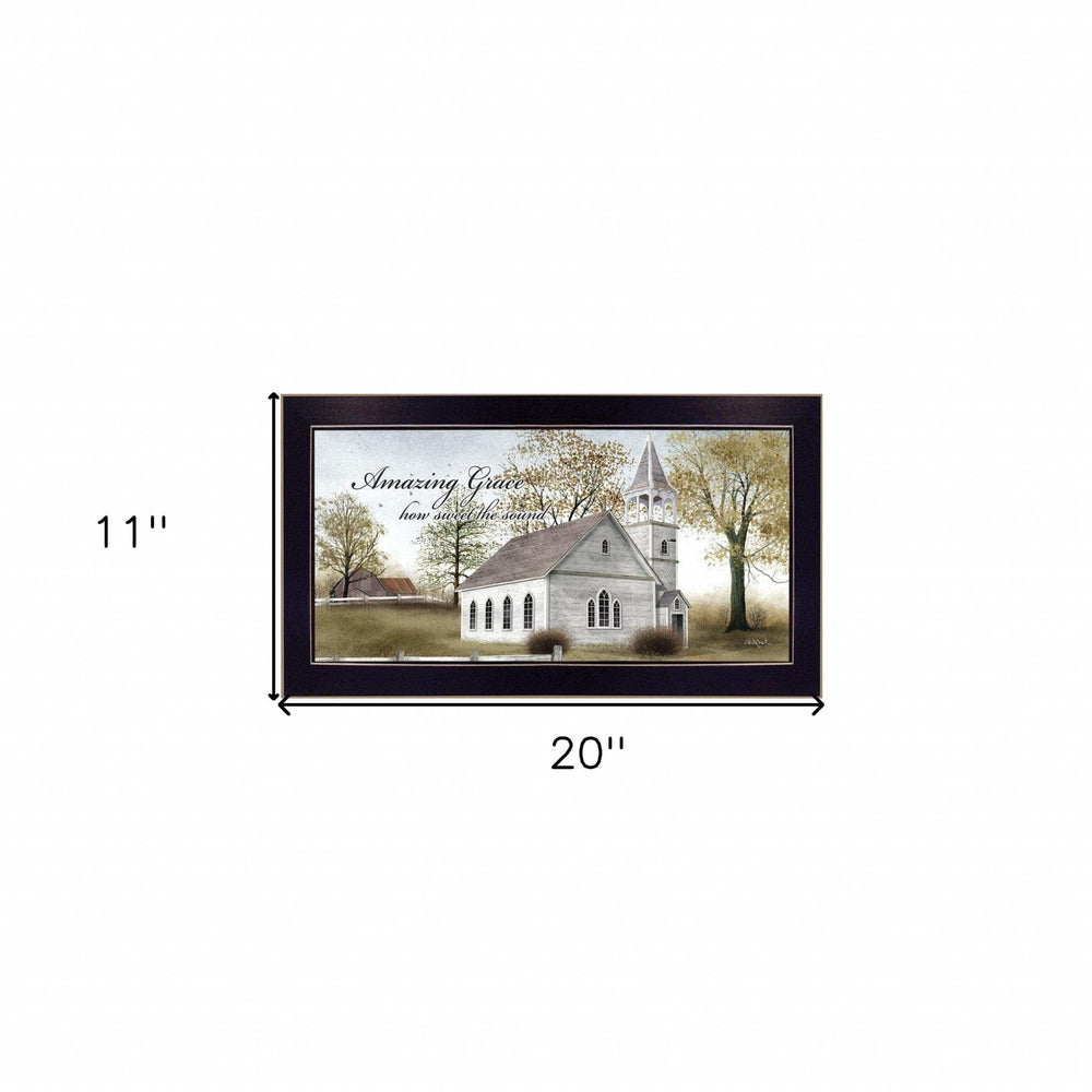 Amazing Grace 3 Black Framed Print Wall Art - Homeroots - Flyclothing LLC