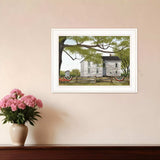 Sweet Summertime House 1 White Framed Print Wall Art - Homeroots - Flyclothing LLC