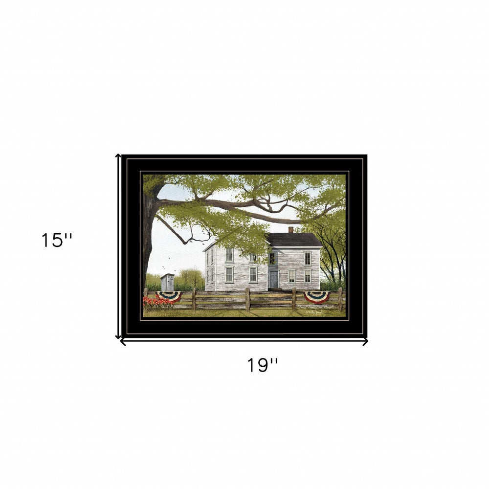 Sweet Summertime House 2 Black Framed Print Wall Art - Homeroots - Flyclothing LLC