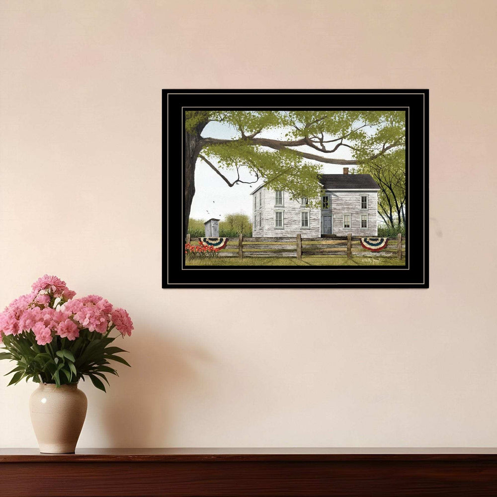 Sweet Summertime House 2 Black Framed Print Wall Art - Homeroots - Flyclothing LLC