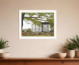 Sweet Summertime House 3 White Framed Print Wall Art - Homeroots - Flyclothing LLC