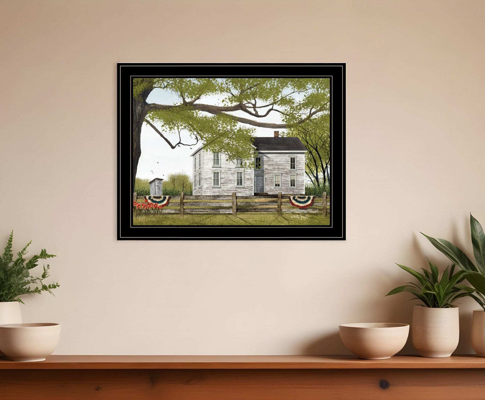 Sweet Summertime House 4 Black Framed Print Wall Art - Homeroots - Flyclothing LLC