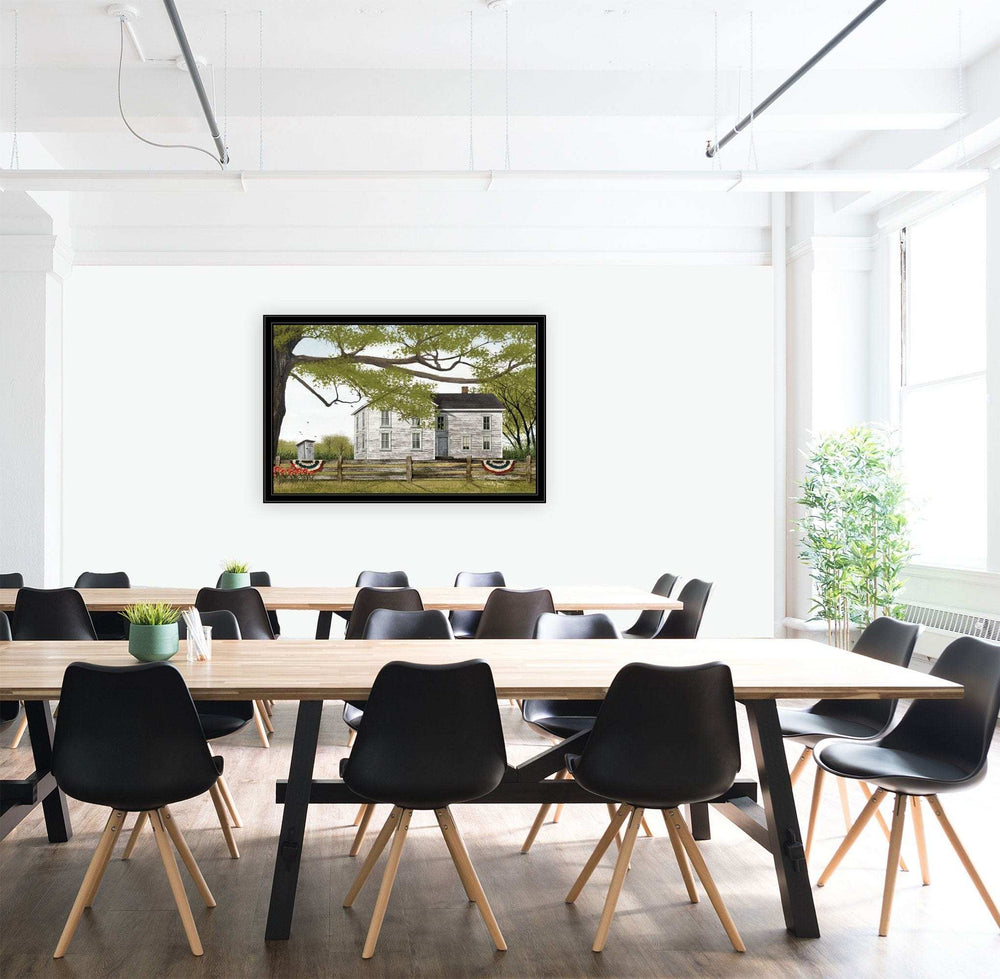 Sweet Summertime House 6 Black Framed Print Wall Art - Homeroots - Flyclothing LLC