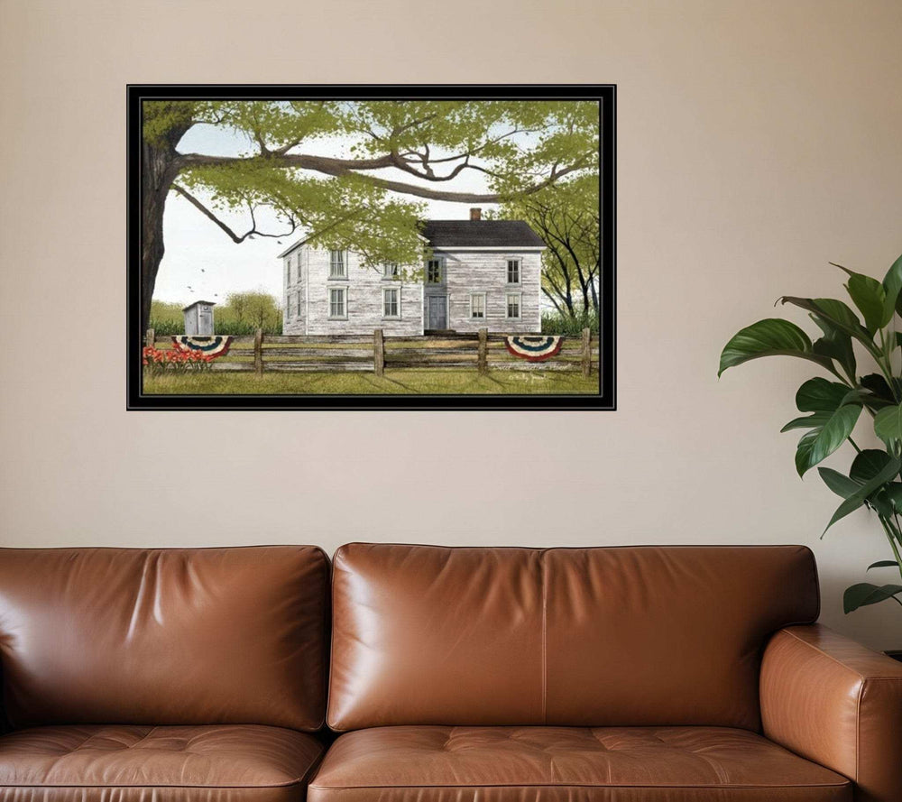 Sweet Summertime House 6 Black Framed Print Wall Art - Homeroots - Flyclothing LLC