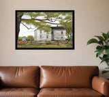 Sweet Summertime House 6 Black Framed Print Wall Art - Homeroots - Flyclothing LLC