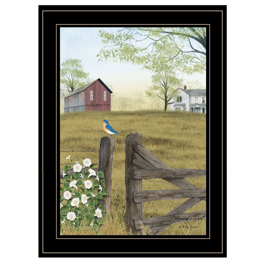 Mornings Glory 2 Black Framed Print Wall Art - Homeroots - Flyclothing LLC