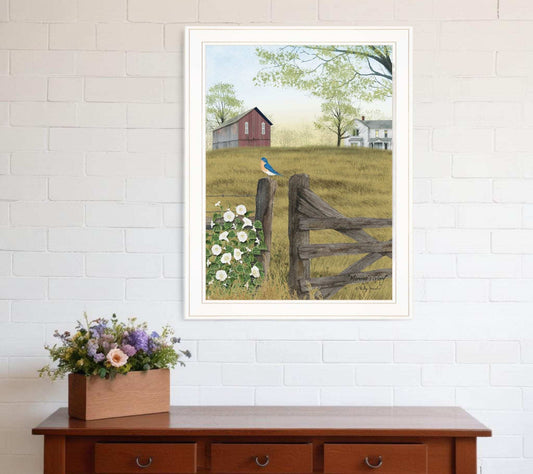 Mornings Glory 3 White Framed Print Wall Art - Homeroots - Flyclothing LLC