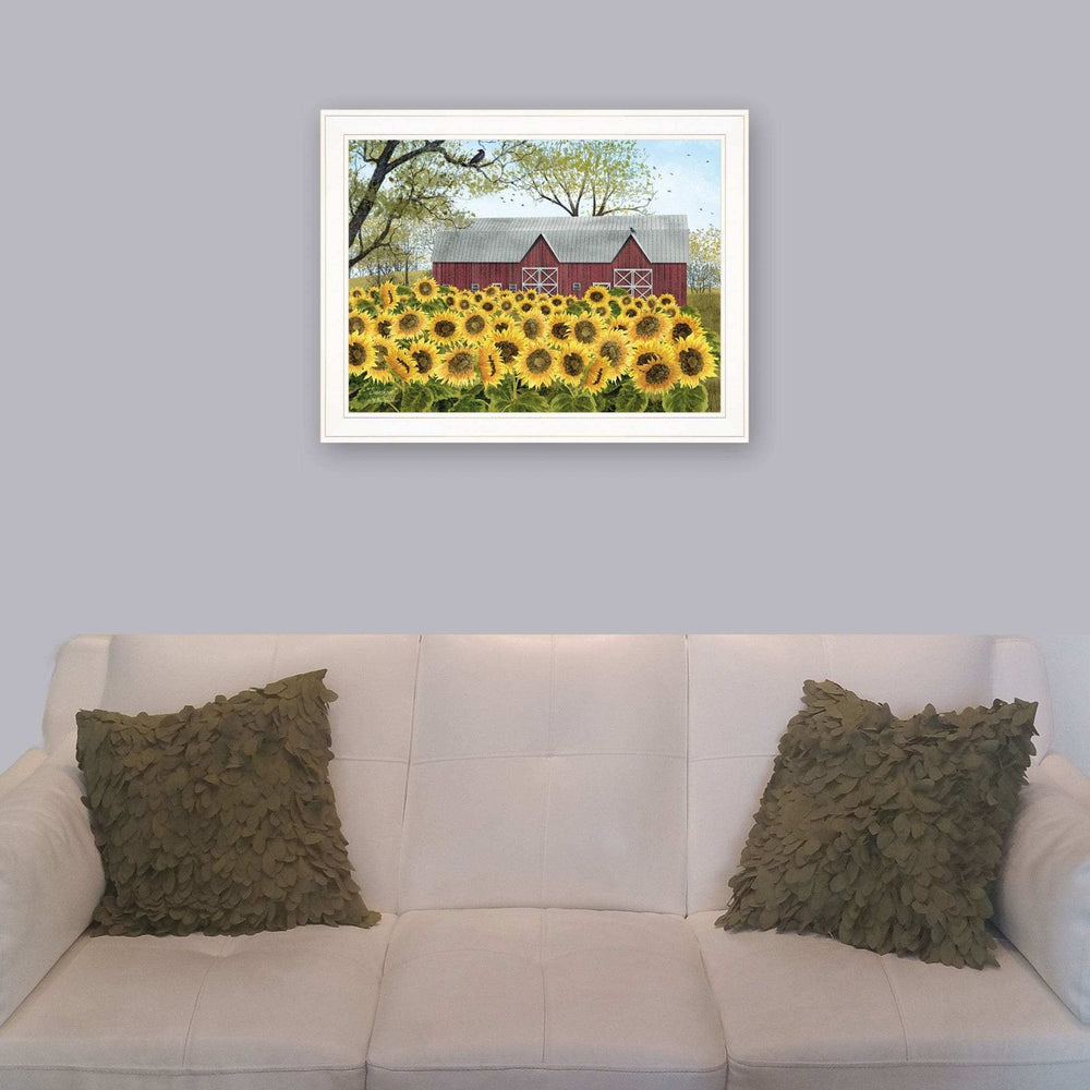 Sunshine 4 White Framed Print Wall Art - Homeroots - Flyclothing LLC