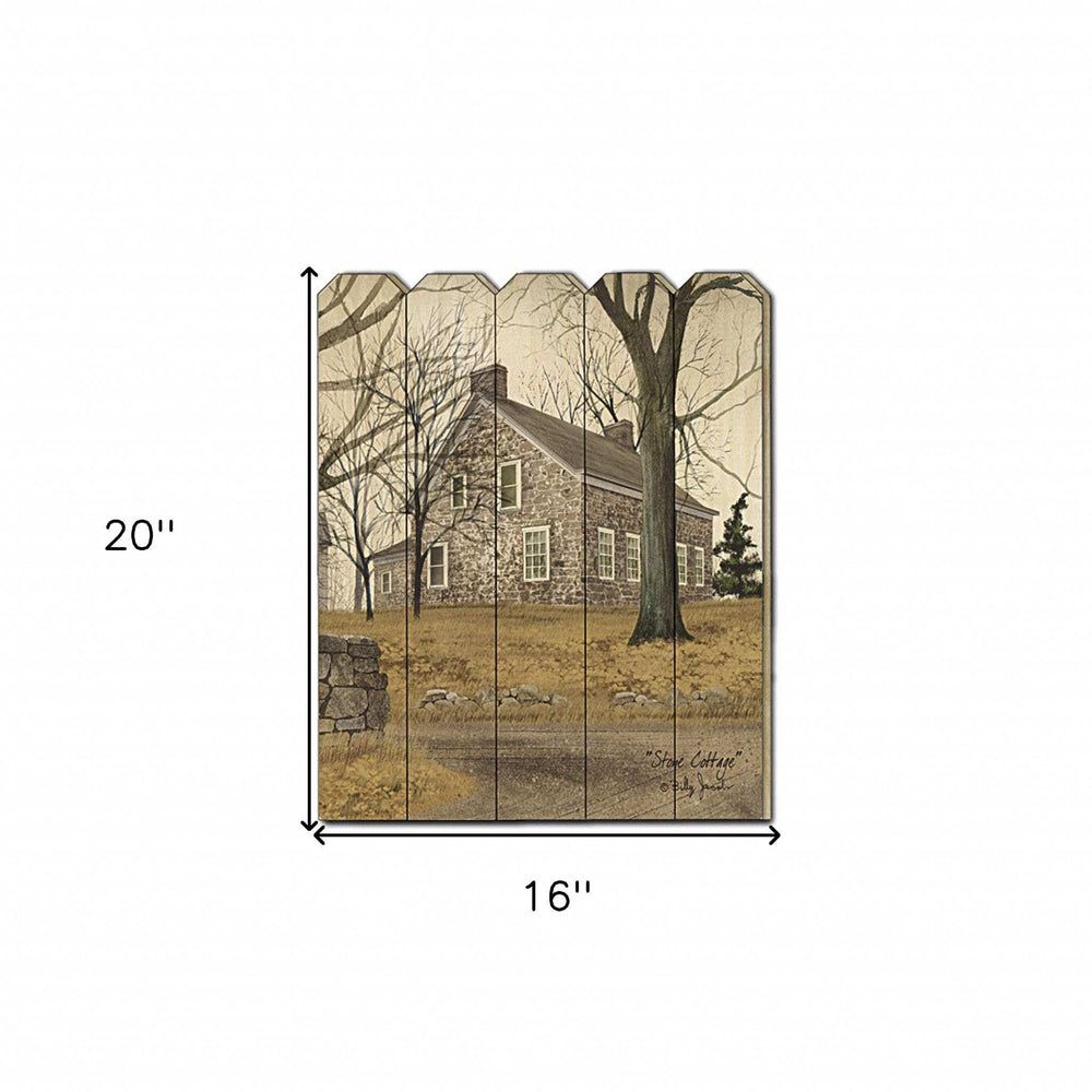 Stone Cottage Unframed Print Wall Art - Homeroots - Flyclothing LLC