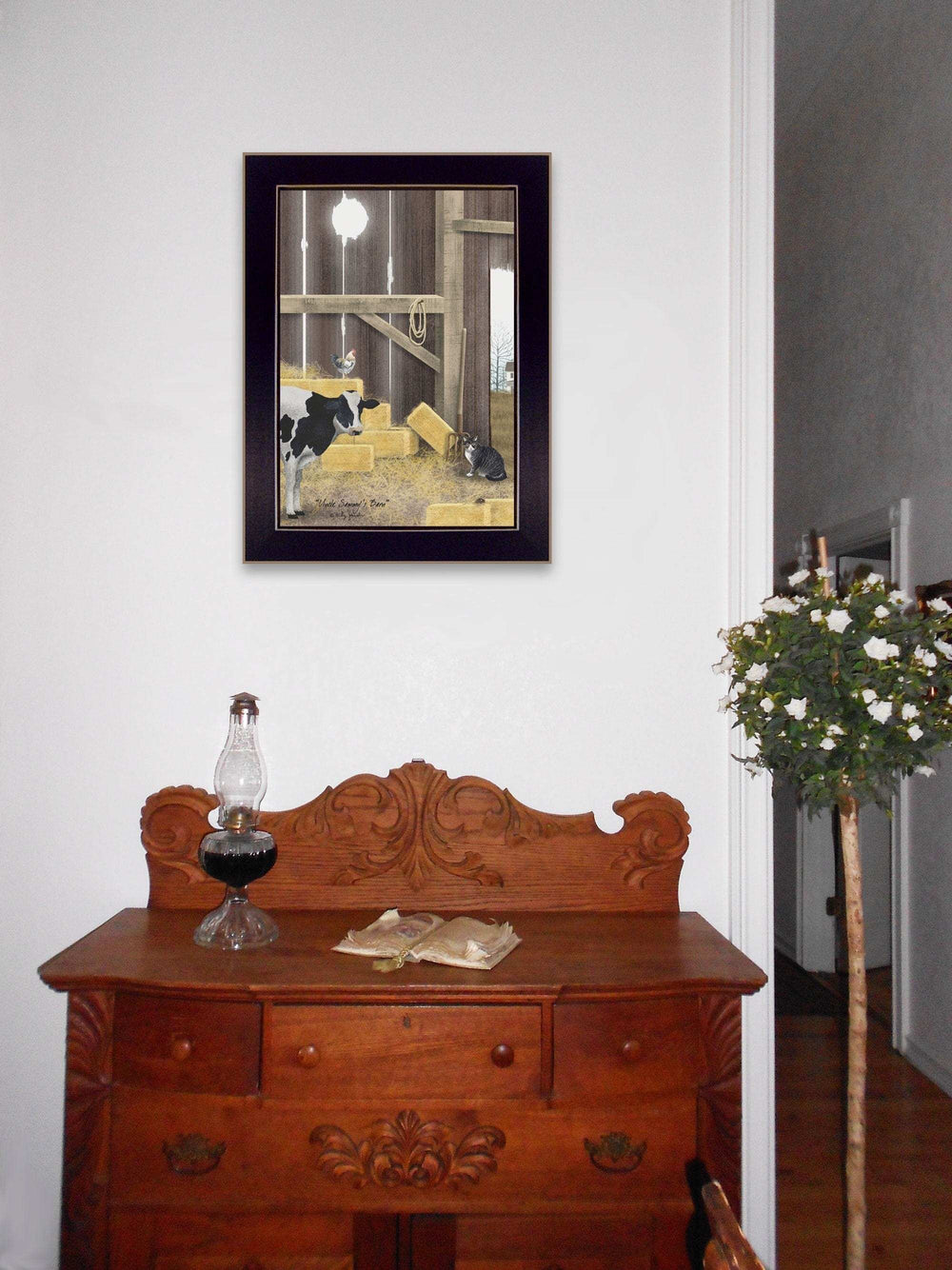 Uncle Sammys Barn Black Framed Print Wall Art - Homeroots - Flyclothing LLC