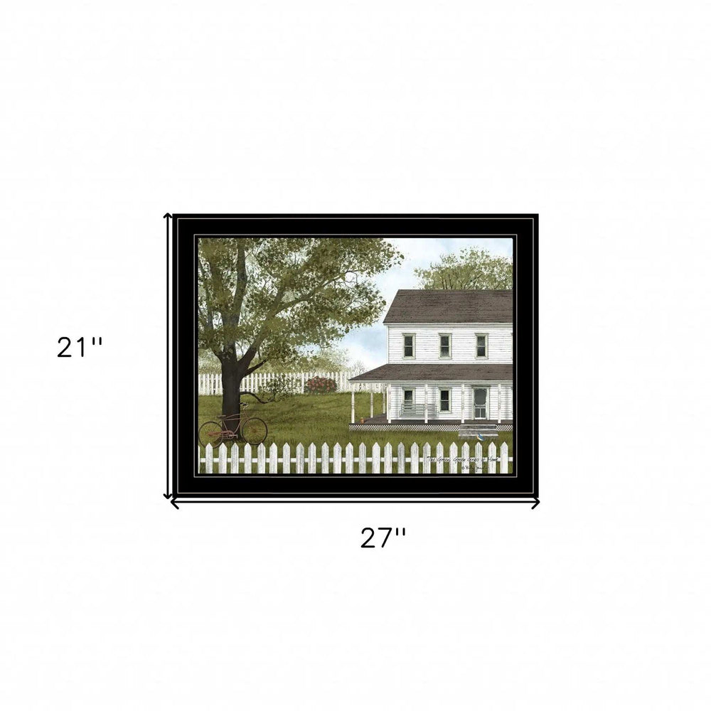 Green Green Grass of Home 2 Black Framed Print Wall Art - Homeroots - Flyclothing LLC