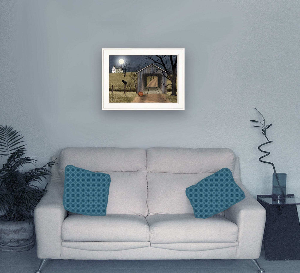 Sleepy Hollow Bridge 1 White Framed Print Wall Art - Homeroots - Flyclothing LLC