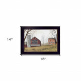 Mail Pouch Barn 1 Black Framed Print Wall Art - Homeroots - Flyclothing LLC