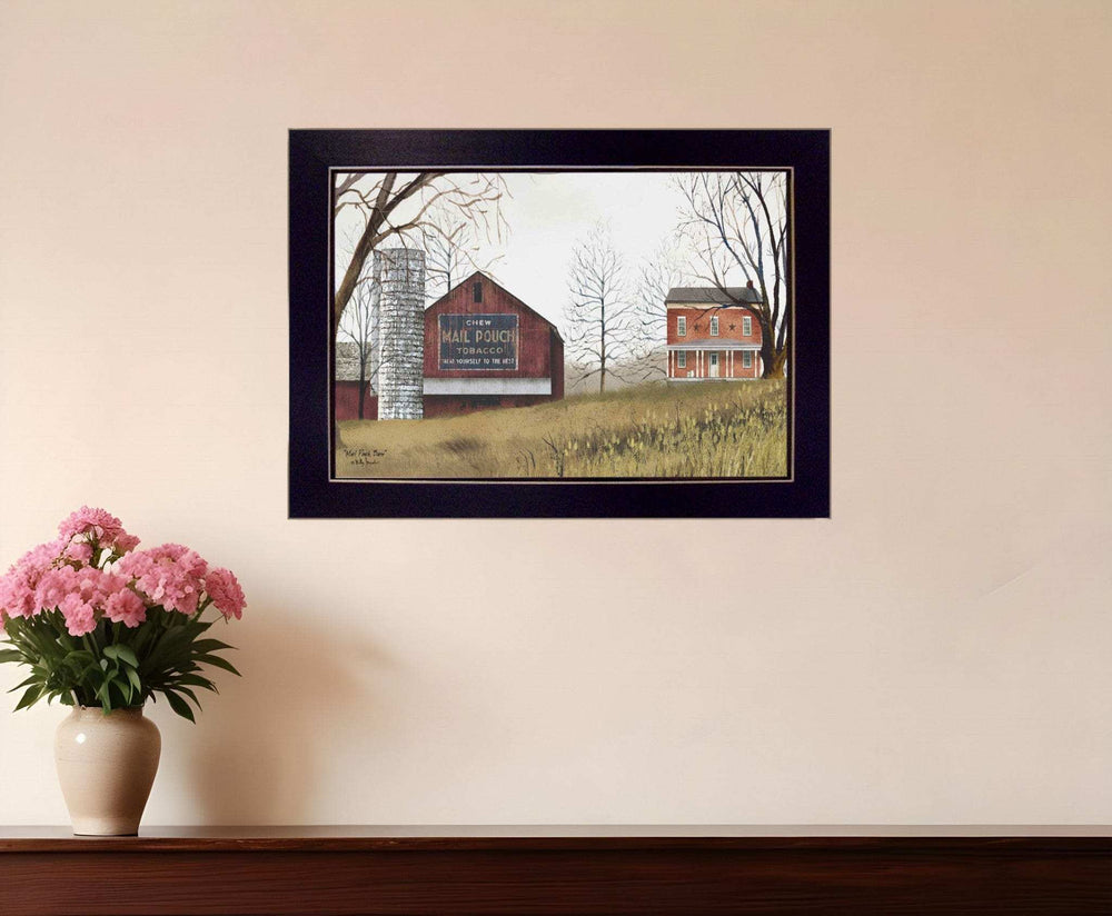 Mail Pouch Barn 1 Black Framed Print Wall Art - Homeroots - Flyclothing LLC