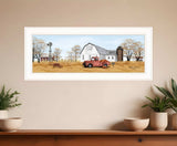 Autumn on Farm 1 White Framed Print Wall Art - Homeroots - Flyclothing LLC