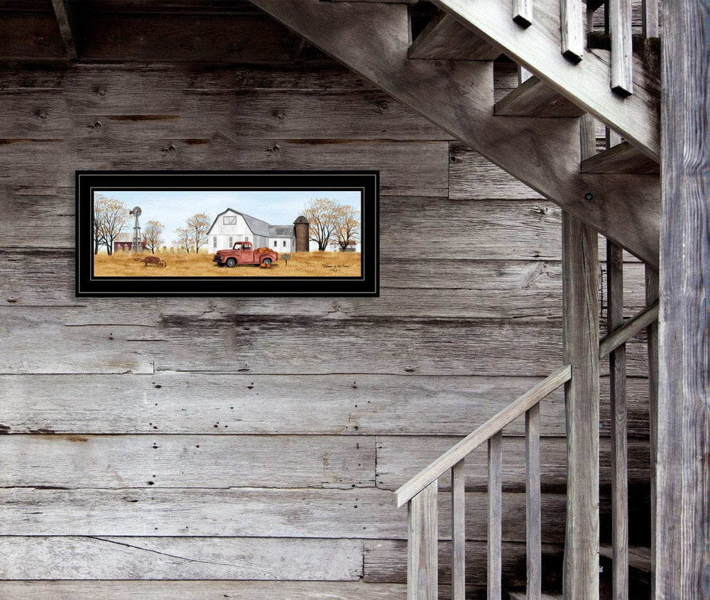 Autumn On Farm 2 Black Framed Print Wall Art - Homeroots - Flyclothing LLC