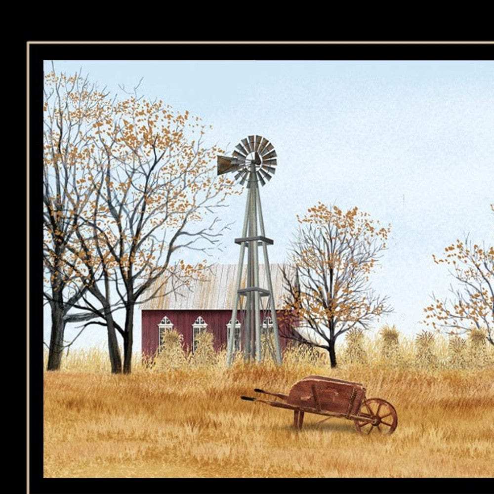 Autumn On Farm 2 Black Framed Print Wall Art - Homeroots - Flyclothing LLC