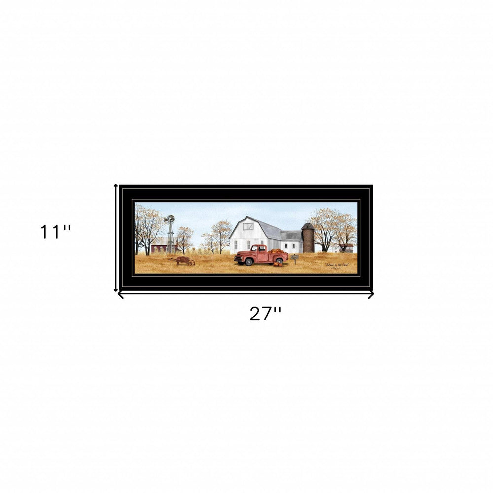 Autumn On Farm 2 Black Framed Print Wall Art - Homeroots - Flyclothing LLC