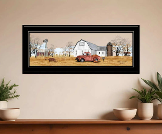 Autumn On Farm 2 Black Framed Print Wall Art - Homeroots - Flyclothing LLC