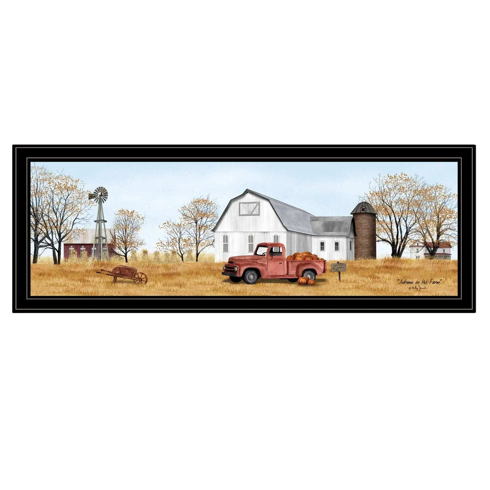 Autumn on Farm 4 Black Framed Print Wall Art - Homeroots - Flyclothing LLC