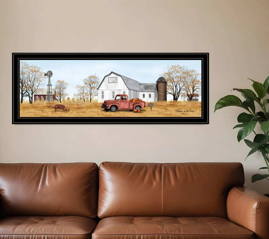 Autumn on Farm 4 Black Framed Print Wall Art - Homeroots - Flyclothing LLC