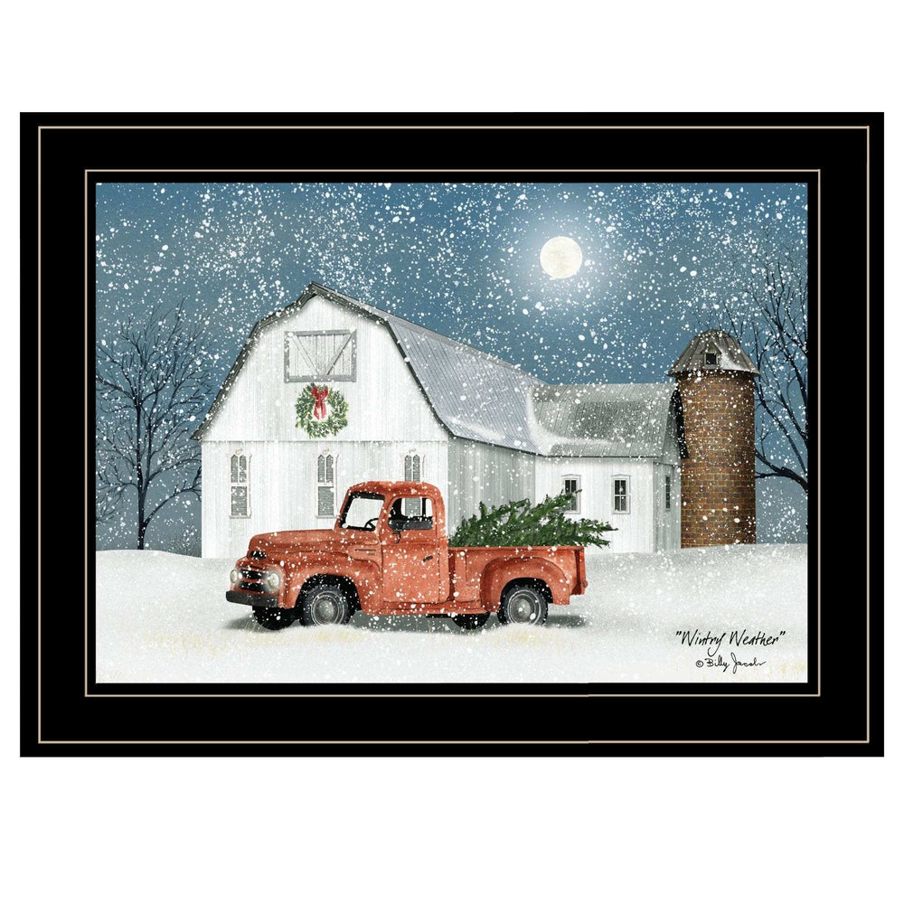 Wintry Weather 3 Black Framed Print Wall Art - Homeroots - Flyclothing LLC
