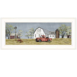 Spring On The Farm 1 White Framed Print Wall Art - Homeroots - Flyclothing LLC