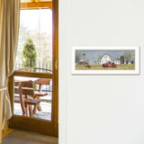 Spring On The Farm 1 White Framed Print Wall Art - Homeroots - Flyclothing LLC
