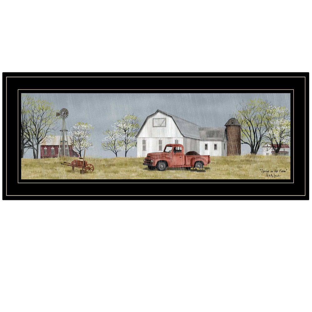 Spring On The Farm 2 Black Framed Print Wall Art - Homeroots - Flyclothing LLC