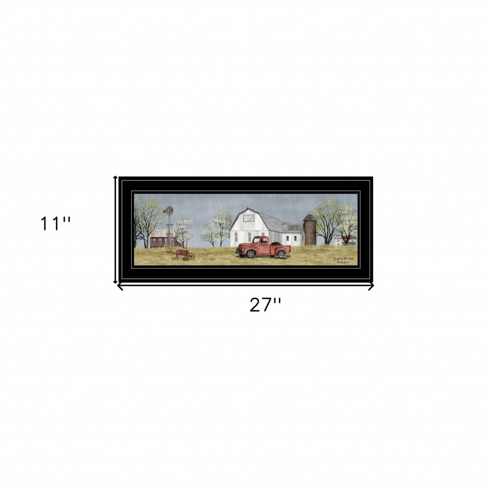 Spring On The Farm 2 Black Framed Print Wall Art - Homeroots - Flyclothing LLC