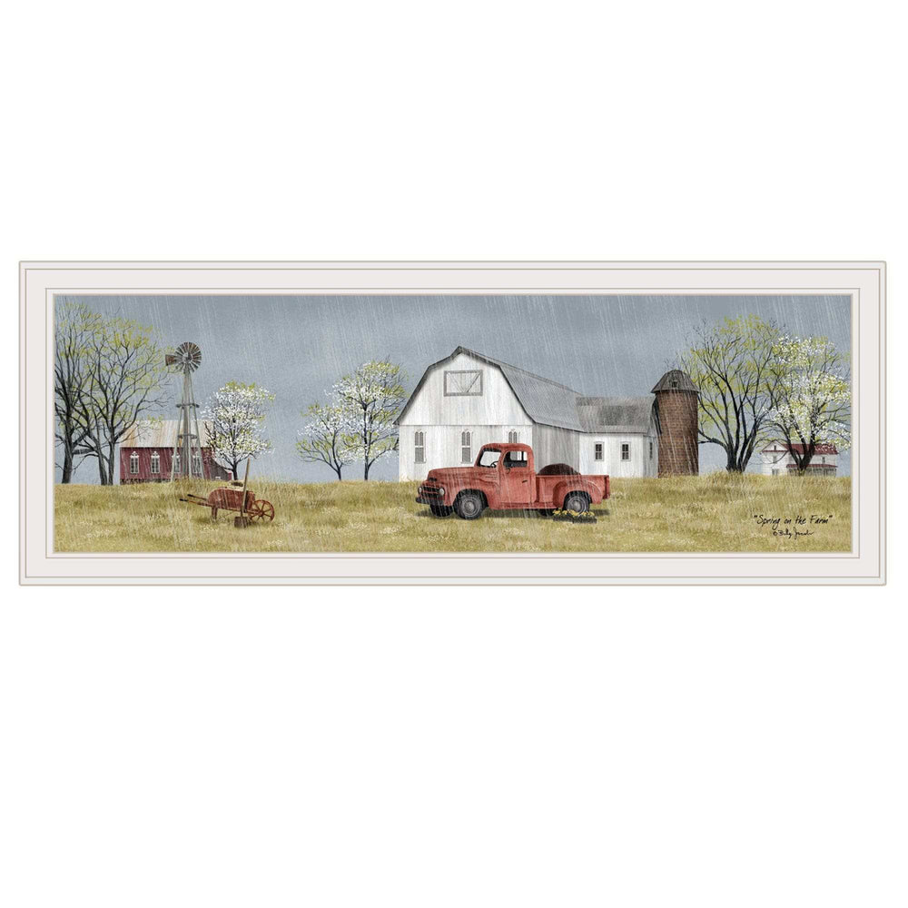 Spring On The Farm 3 White Framed Print Wall Art - Homeroots - Flyclothing LLC