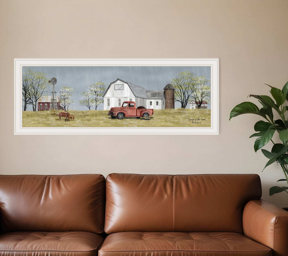 Spring On The Farm 3 White Framed Print Wall Art - Homeroots - Flyclothing LLC