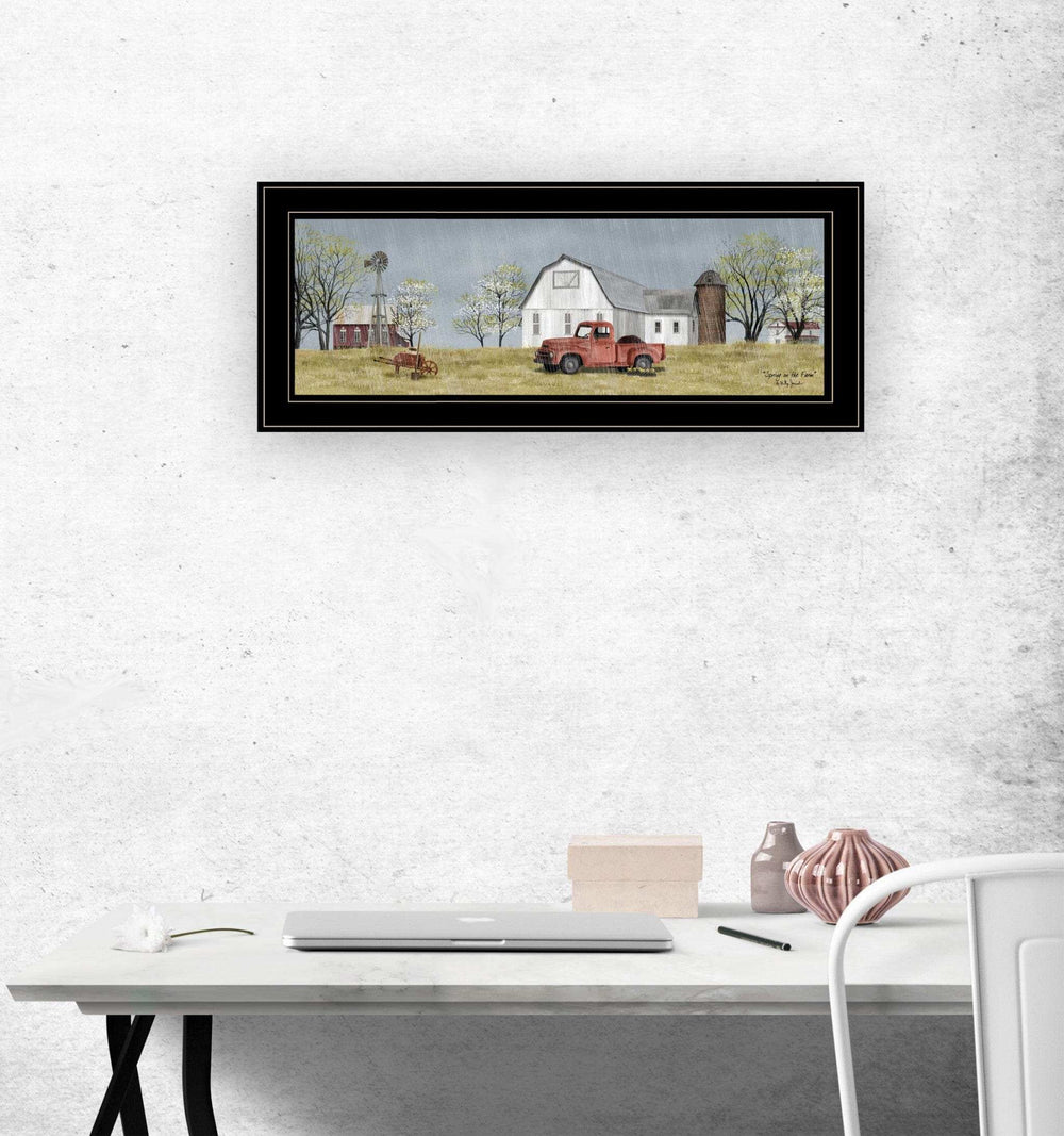 Spring On The Farm 4 Black Framed Print Wall Art - Homeroots - Flyclothing LLC