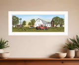 Summer on the Farm 1 White Framed Print Wall Art - Homeroots - Flyclothing LLC