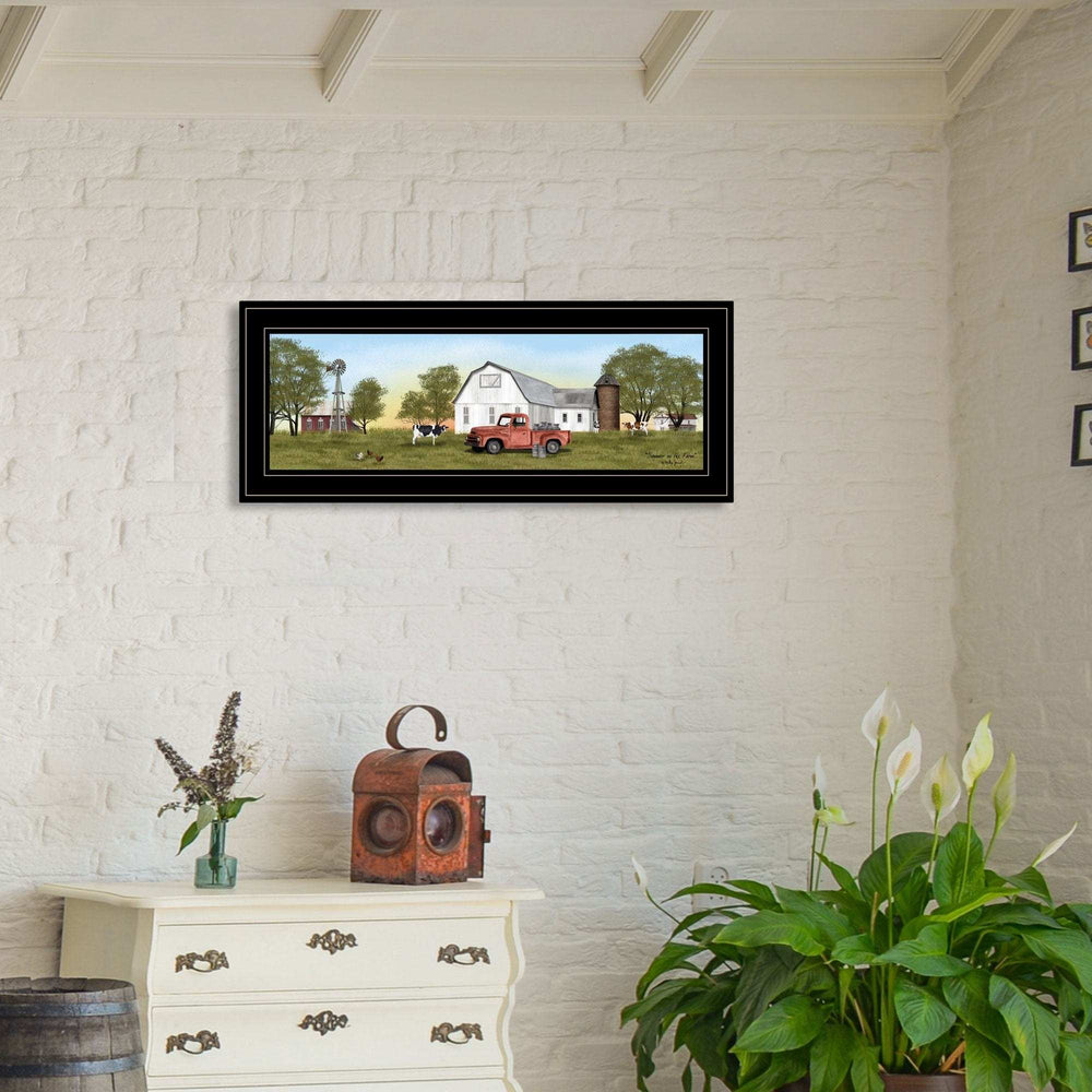 Summer on the Farm 2 Black Framed Print Wall Art - Homeroots - Flyclothing LLC